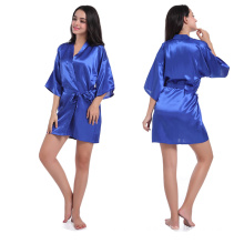 Fantasy short Lady sleepwear silk nightgown robes with S/M/L/ XL/ XXL size